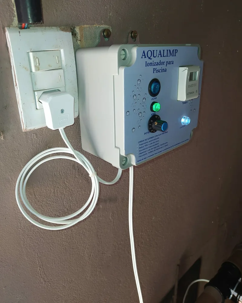 Painel Aqualimp instalado e em funcionamento
